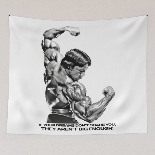 Item preview, Stoic Quote If your dreams don't scare you, they aren't big enough! Muhammad Ali. Arnold Schwarzenegger Fan art designed and sold by HuzaifaNaveedh.