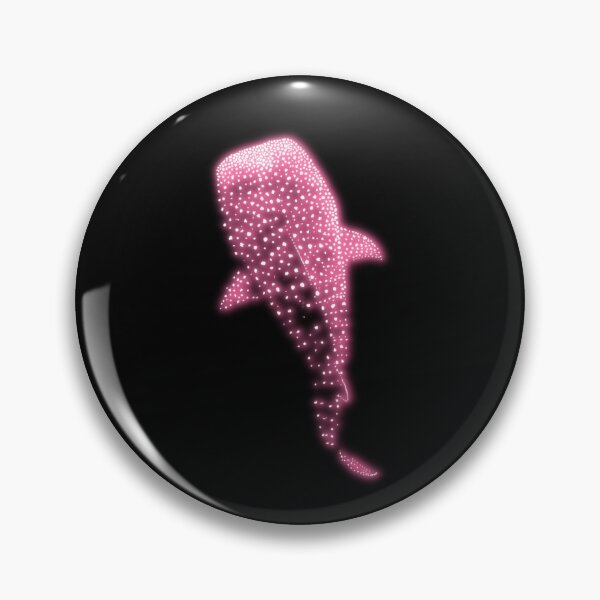 Item preview, Glowing Pink Neon Whale Shark Optical illusion designed and sold by Heraldry design.
