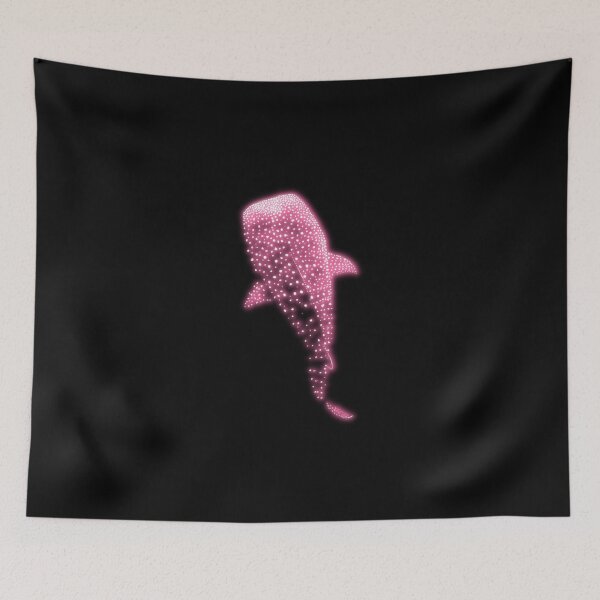 Item preview, Glowing Pink Neon Whale Shark Optical illusion designed and sold by lachataigne.