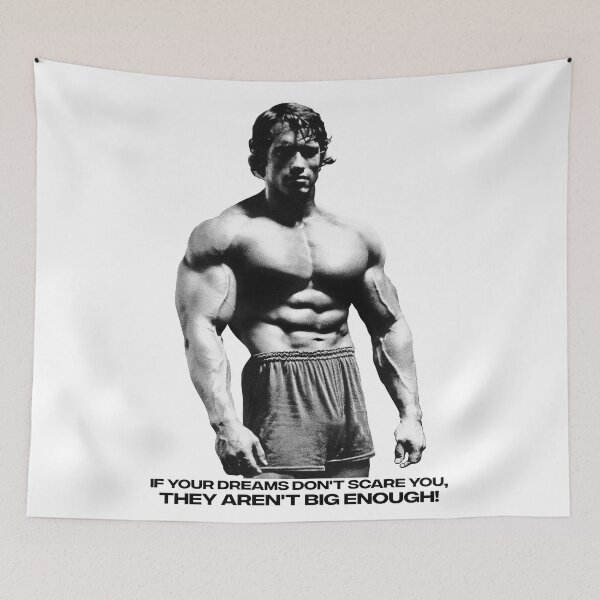 Item preview, Stoic Quote If your dreams don't scare you, they aren't big enough! Muhammad Ali. Arnold Schwarzenegger Fan art designed and sold by HuzaifaNaveedh.