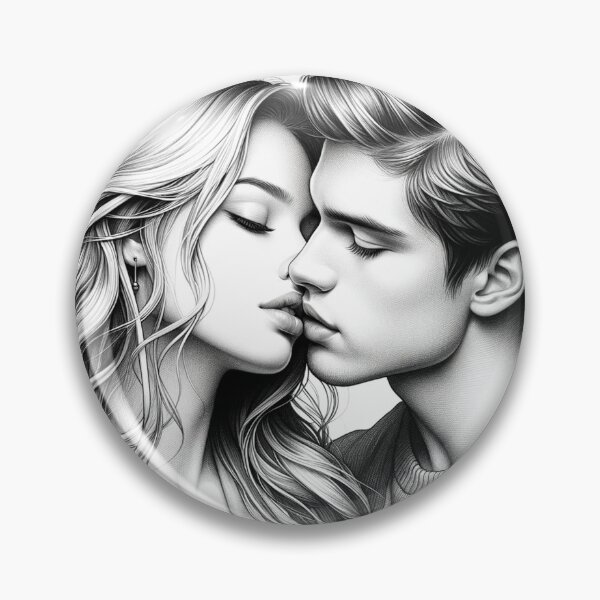 Item preview, Youthful Bliss | The Sweetness of a First Kiss | Pencil Sketch | Not Only for Valentines Day | Romantic | No Letters designed and sold by irek07.