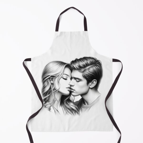 Item preview, Youthful Bliss | The Sweetness of a First Kiss | Pencil Sketch | Not Only for Valentines Day | Romantic | No Letters designed and sold by irek07.