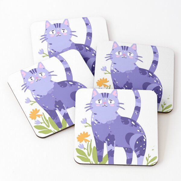 Item preview, Cat-Inspired Florals: Trendy Prints for Fashion Statements. designed and sold by Digistorma.