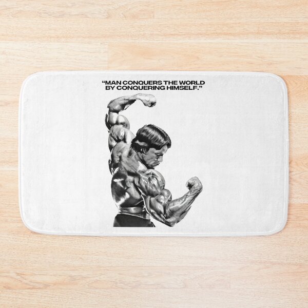 Item preview, Stoic Quote “Man conquers the world by conquering himself.” Arnold Schwarzenegger Fan art designed and sold by HuzaifaNaveedh.