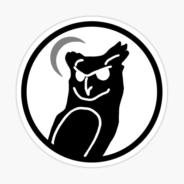 Nite Owl logo b&g Sticker