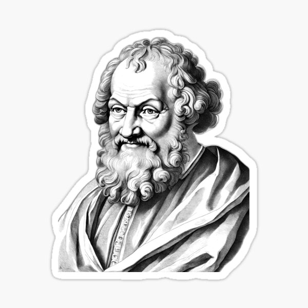 Democritus Greek philosopher Sticker