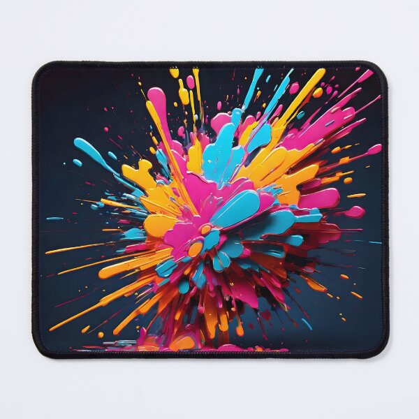 Item preview, Luminous Burst: Neon Splatter Symphony designed and sold by WAUZ.