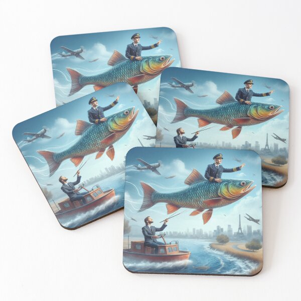 Item preview, Veteran flying a fish designed and sold by BeztProductz.