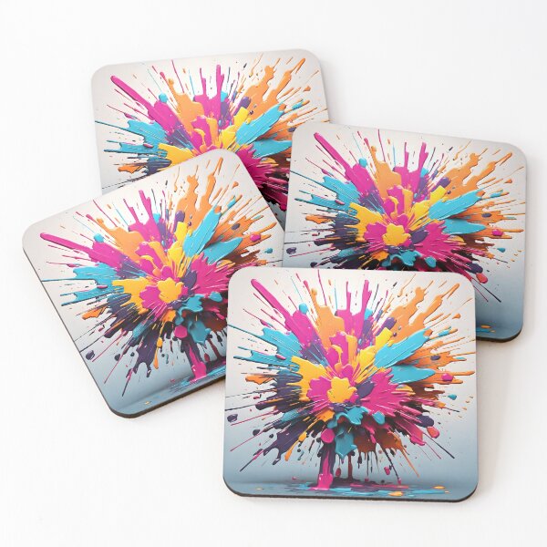 Item preview, Neon Fusion: Explosive Paint Eruption designed and sold by WAUZ.