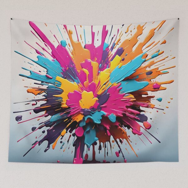 Item preview, Neon Fusion: Explosive Paint Eruption designed and sold by WAUZ.