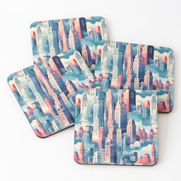 Item preview, Colorful Buildings - Cityscape Architectural  Pattern designed and sold by PatternInArt.