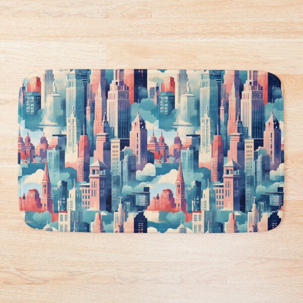 Item preview, Colorful Buildings - Cityscape Architectural  Pattern designed and sold by PatternInArt.