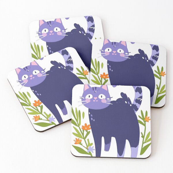 Item preview, Blooming Paws: Chic Blend of Florals and Cats designed and sold by Digistorma.