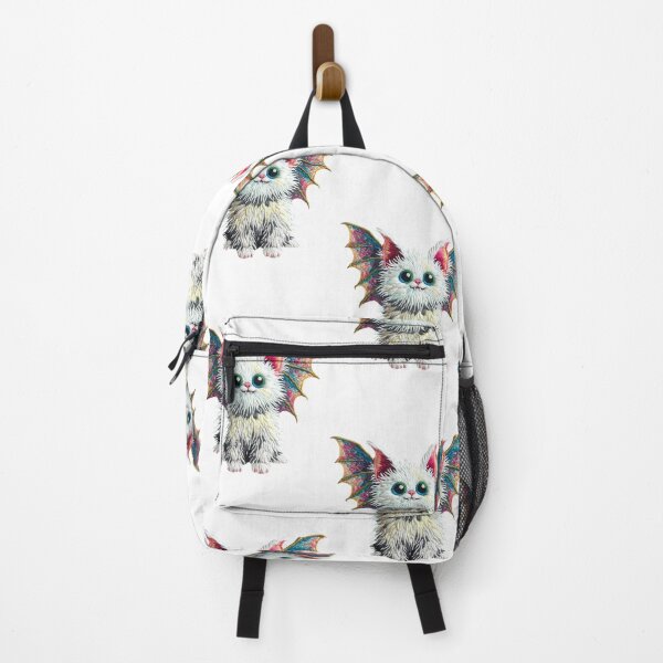 Item preview, Embroidered Cute Vampire Cat with Wings and Fangs designed and sold by kylmllr101684.