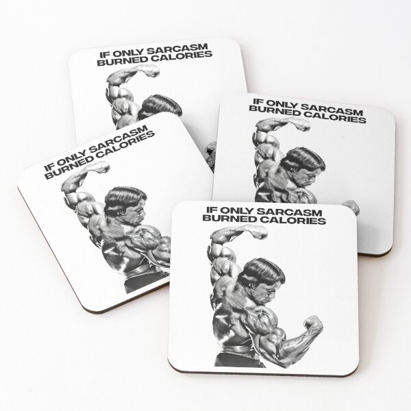 Item preview, If Only Sarcasm Burned Calories Arnold Schwarzenegger Fan art designed and sold by HuzaifaNaveedh.