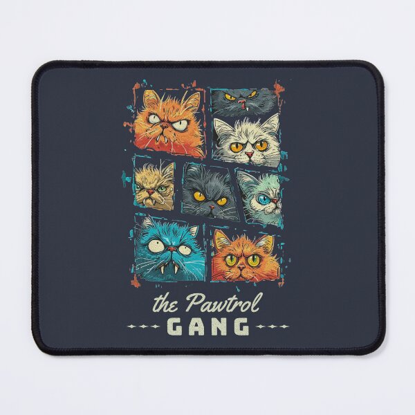 Item preview, A gang of dangerous looking alley cats designed and sold by ReachForArt.