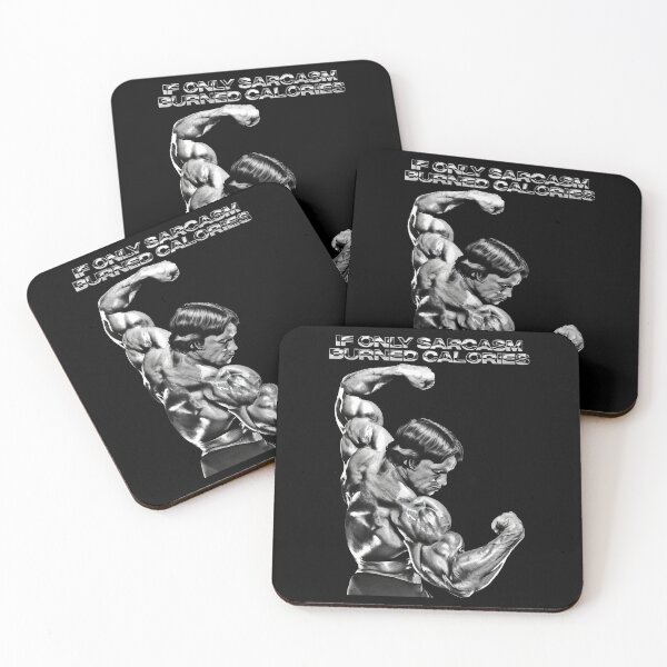 Item preview, If Only Sarcasm Burned Calories Arnold Schwarzenegger Fan art designed and sold by HuzaifaNaveedh.