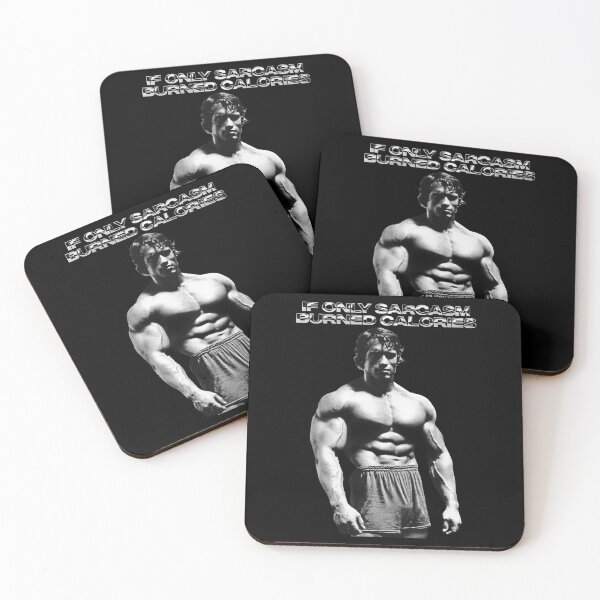 Item preview, If Only Sarcasm Burned Calories Arnold Schwarzenegger Fan art designed and sold by HuzaifaNaveedh.