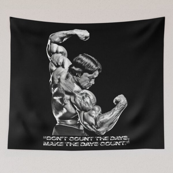 Item preview, Stoic Quote “Don't count the days, make the days count.” Arnold Schwarzenegger Fan art designed and sold by HuzaifaNaveedh.