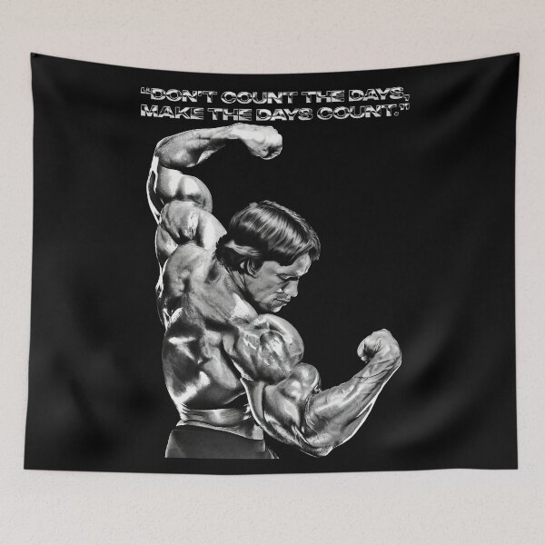 Item preview, Stoic Quote “Don't count the days, make the days count.” Arnold Schwarzenegger Fan art designed and sold by HuzaifaNaveedh.