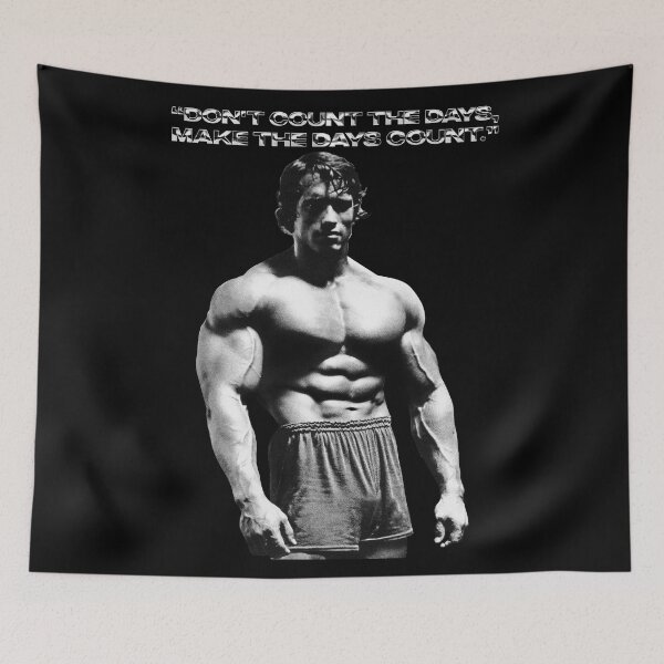 Item preview, Stoic Quote “Don't count the days, make the days count.” Arnold Schwarzenegger Fan art designed and sold by HuzaifaNaveedh.