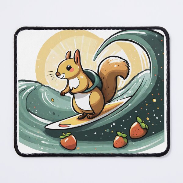 Item preview, Playful Squirrel Surfer designed and sold by omerfdln34.
