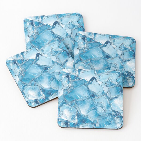 Item preview, Crystalline Chill - Ice Cube Mosaic Art designed and sold by Sir Meow Meow.