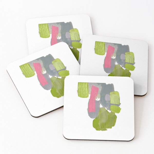 Item preview, Pink/Green Abstract Painting designed and sold by Brandon Anschultz.