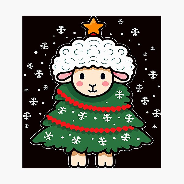 Artikelvorschau, Weihnachtsschaf entworfen und verkauft von creativellashop.