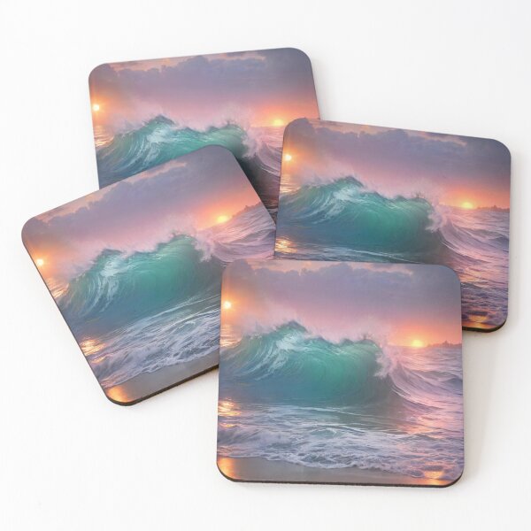 Item preview, Great wave and double sunset  designed and sold by treatsntrinkets.