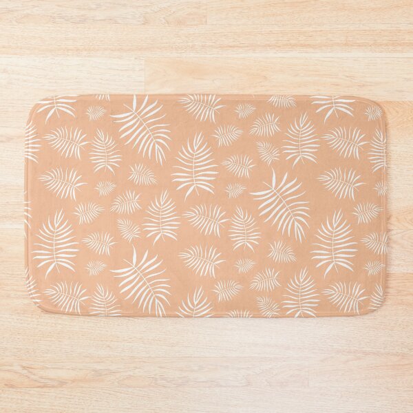 Item preview, Peach Palm Leaves Style Pattern designed and sold by Aeterna Prints.