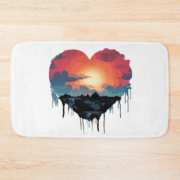 Item preview, Vintage Sunset Heart designed and sold by Inspilab-Arts.