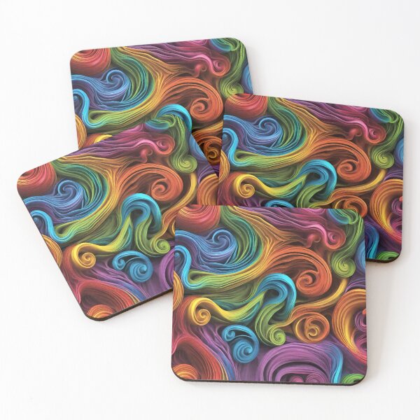 Item preview,  Twisted colorful pattern designed and sold by SweetRossel.