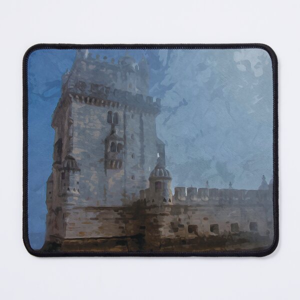 Item preview, Torre de Belém surrounded by fog in watercolor designed and sold by Intermundium.