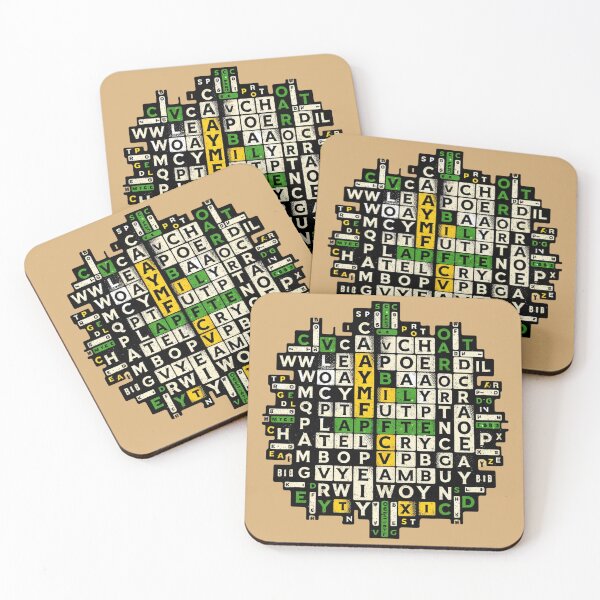 Item preview, "Wordle Circuit Brain Teaser Art" designed and sold by ChromaticBlend.