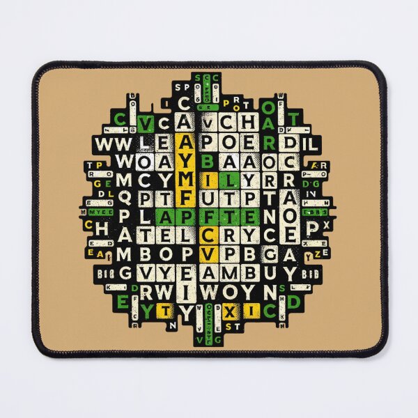 Item preview, "Wordle Circuit Brain Teaser Art" designed and sold by ChromaticBlend.
