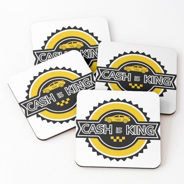 Item preview, Taxi sticker Cash is king designed and sold by PeridotPrints.
