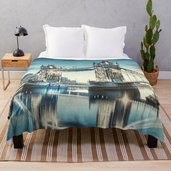 Item preview, Twilight Serenade Tower Bridge in London Evening Reflections designed and sold by irek07.