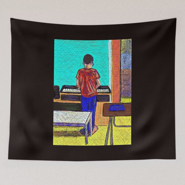 Item preview, The boy at the keyboard designed and sold by SHARON NAKAR.