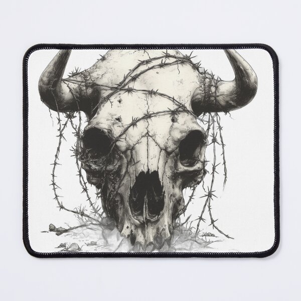 Item preview, Bull Skull grunge designed and sold by crazycowboy557.
