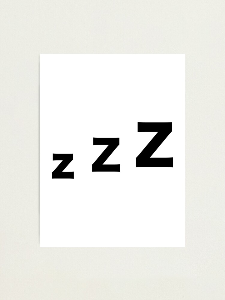 Alternate view of Sleep zzz Photographic Print