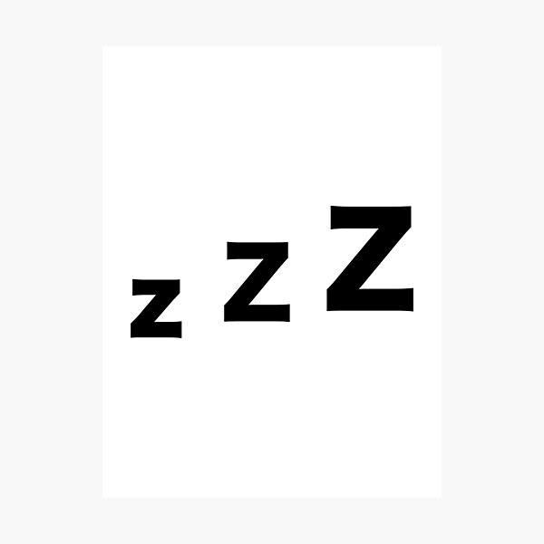 Sueño zzz Lámina fotográfica