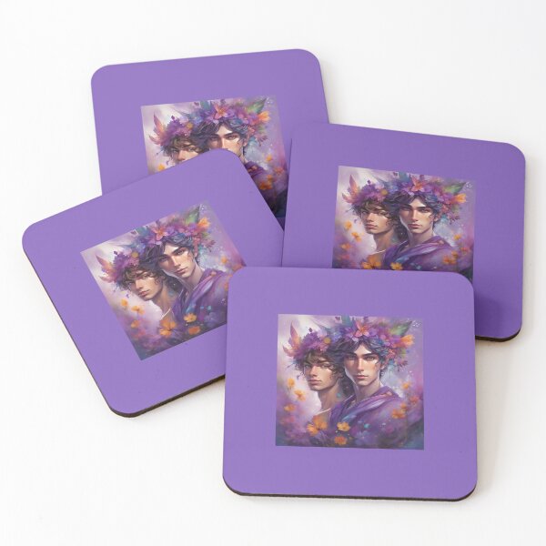 Item preview, Fairy Brothers With Floral Crowns designed and sold by FlutterbyFairy.