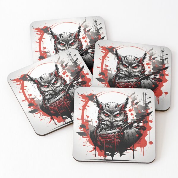 Item preview, Mechanical Guardian: Steampunk Owl in Japanese Ink designed and sold by WAUZ.