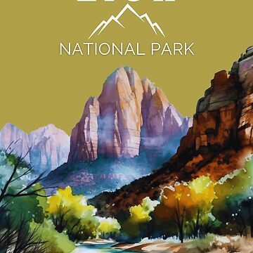 Artwork thumbnail, Zion National Park Travel Utah by Linda Roisum