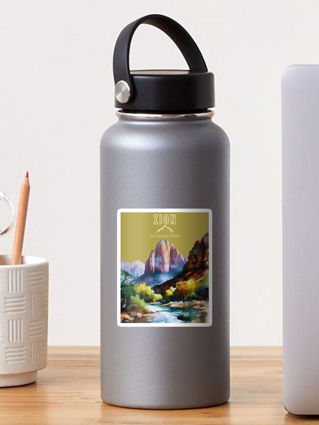 Thumbnail 1 of 3, Sticker, Zion National Park Travel Utah designed and sold by jouvaygifts.