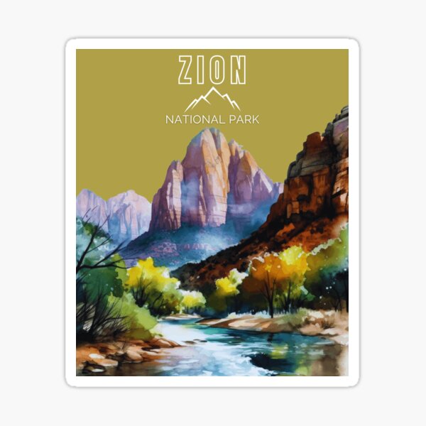 Zion National Park Travel Utah Sticker