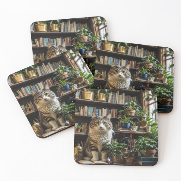 Item preview, Cat in a bookshelves designed and sold by diogogarmatz.