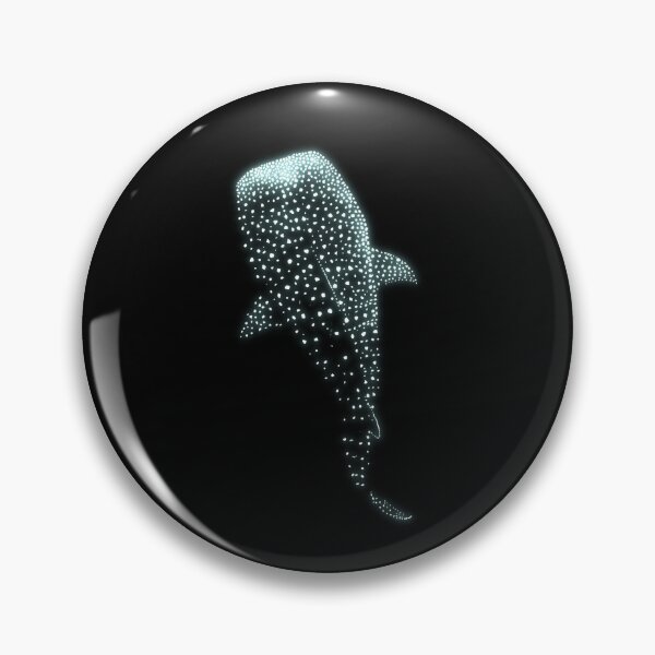 Item preview, Glowing Blue Neon Whale Shark Optical illusion designed and sold by Heraldry design.