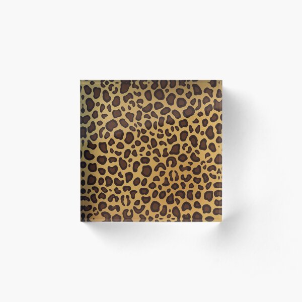 Leopard Cheetah animal spots Acrylic Block